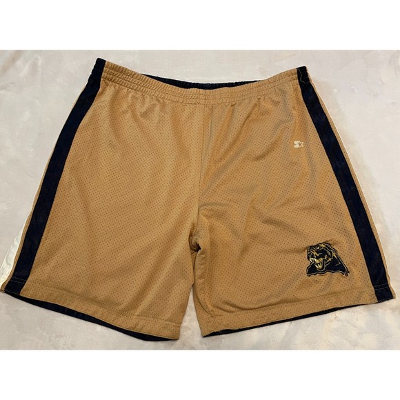 Starter Men's Reversible Shorts Pitt Panthers Blue Gold Size 42 - Picture 2 of 6
